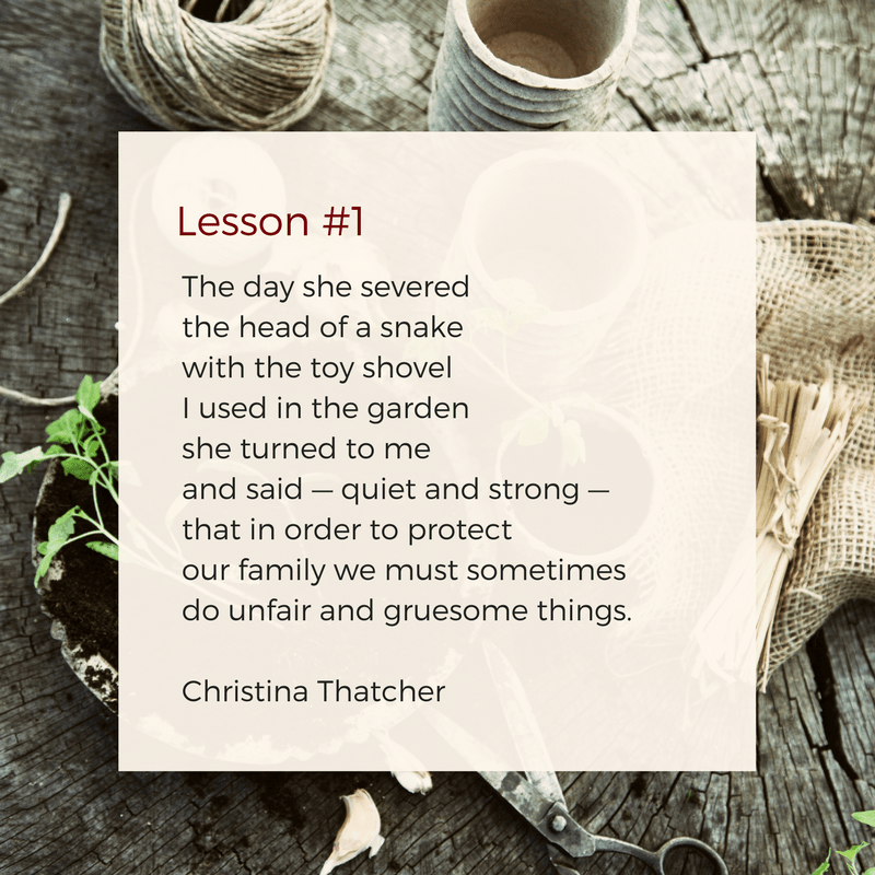 Lesson #1 Poem
